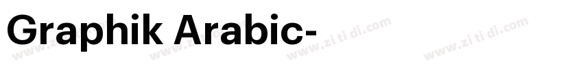 Graphik Arabic字体转换